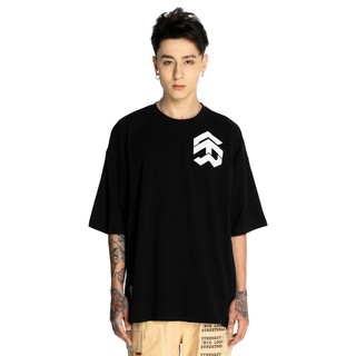 5THEWAY® /solid/ OVERSIZED TEE™ in BLACK aka Áo Thun Đen Tay Ngắn