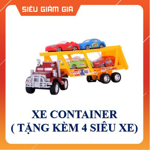 Đồ chơi Xe Ô Tô Container 🚘GIÁ RẺ NHẤT🚘Chở Siêu Xe Hàng Việt Nam ( Long Thủy)