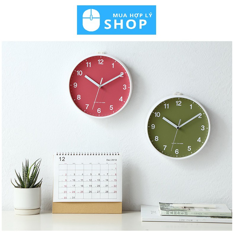 ĐỒNG HỒ HÀN QUỐC MJK TREO TƯỜNG MINI 8 INCH TỐI GIẢN PHONG CÁCH BẮC ÂU - Hàng Nhập Khẩu