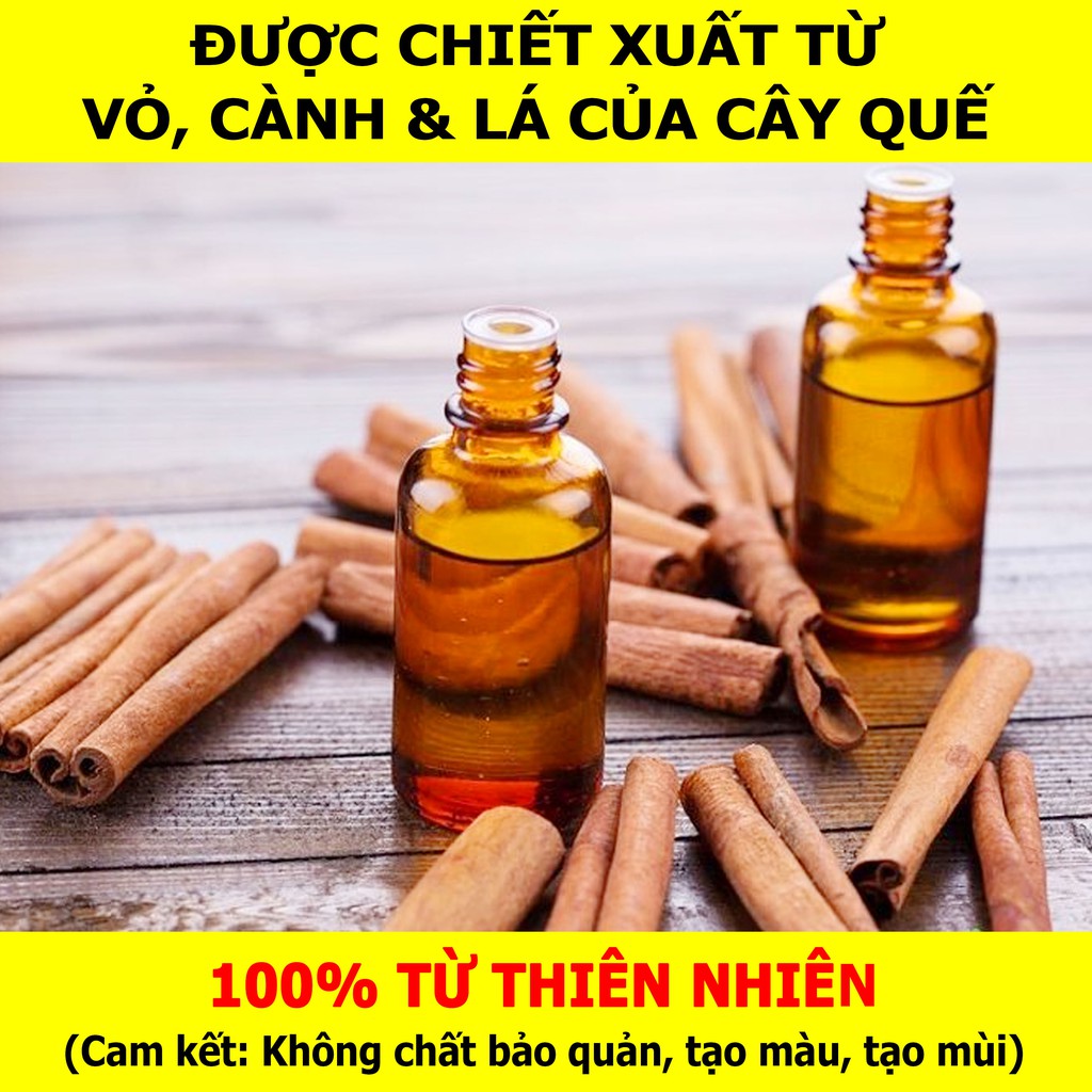 [COMBO 2 LỌ 10ml] Tinh Dầu Quế VIDAME - Xông thơm phòng, khử mùi hiệu quả, Có thể làm nước lau sàn tinh dầu quế