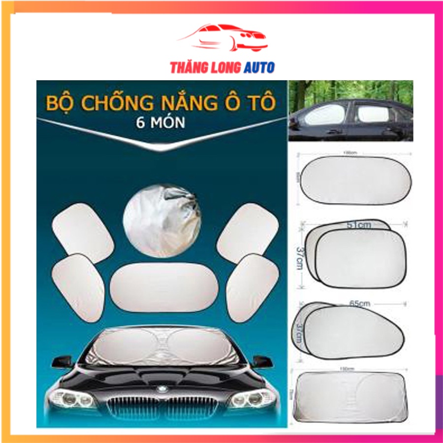 Bộ 6 Tấm Che Nắng Xe Ôtô Xe Hơi