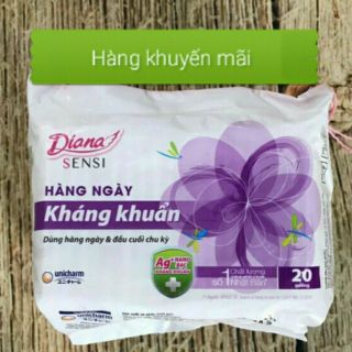 Gói 20 miếng Bvs Diana sensi hàng ngày (hàng km)