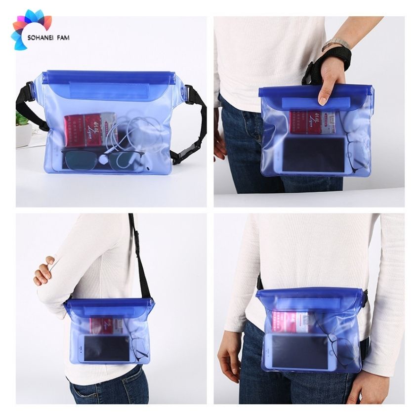 Túi Chống Nước Điện Thoại Size Lớn 3 Lớp Niêm Phong, Dùng Khi Đi Biển, Đi Bơi, Đi Mưa... -SOHANEI FAM