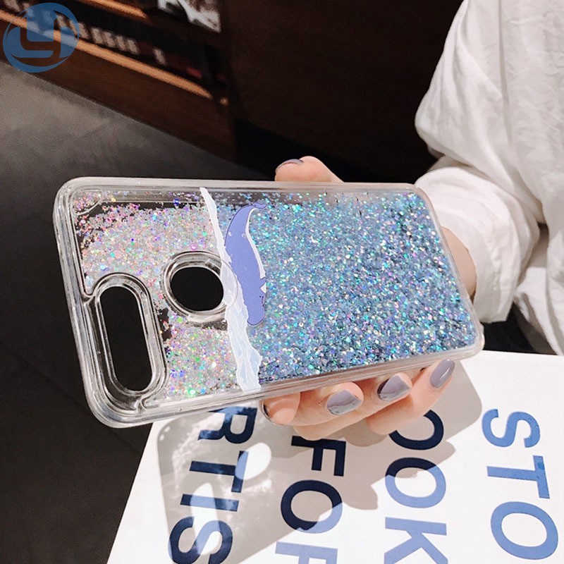 Whale fluid mobile phone case xiaomi Redmi note 7 note 8 note 8pro note 8T note 9S CC9pro/note 10 K30/K30pro 8A 9C 9A 9 Flowing Liquid Floating Luxury Bling Glitter Sparkle Soft Case Cover