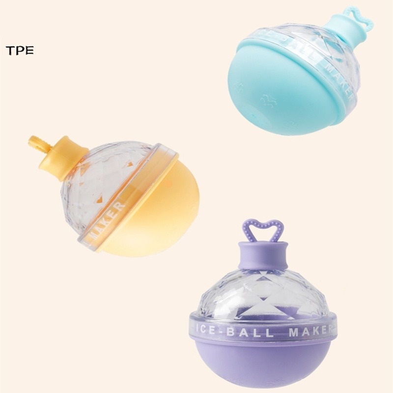 1 Khuôn Silicone Làm Nước Đá Hình Quả Bóng Tròn Đáng Yêu Đa Năng