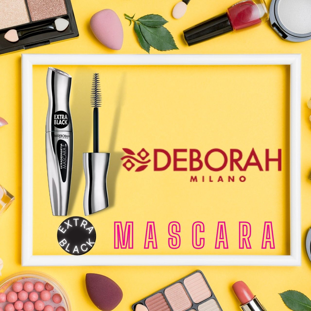 Mascara 5in1 Deborah Extraordinary - Black - Thành Phần Được Kiểm Nghiệm Và Chứng Nhận Bởi Chuyên Khoa Da Liễu