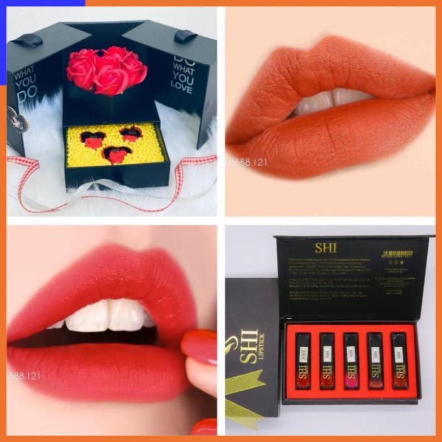 SÉT SON QUÀ TẶNG- SON KHÔNG CHÌ Son SHI- Son Kem Bền Màu, An Toàn ( 100% CHÍNH HÃNG) V V V | BigBuy360 - bigbuy360.vn