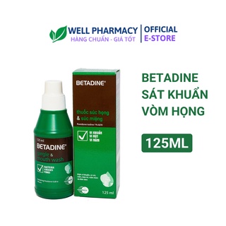 BETADINE SÚC HỌNG CHAI 125 ML