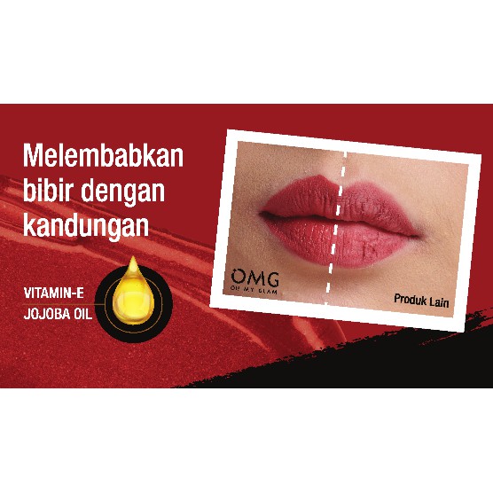 (hàng Mới Về) Son Kem Lì Lên Màu Chuẩn 3.5g Oh My Glam Kiss | BigBuy360 - bigbuy360.vn