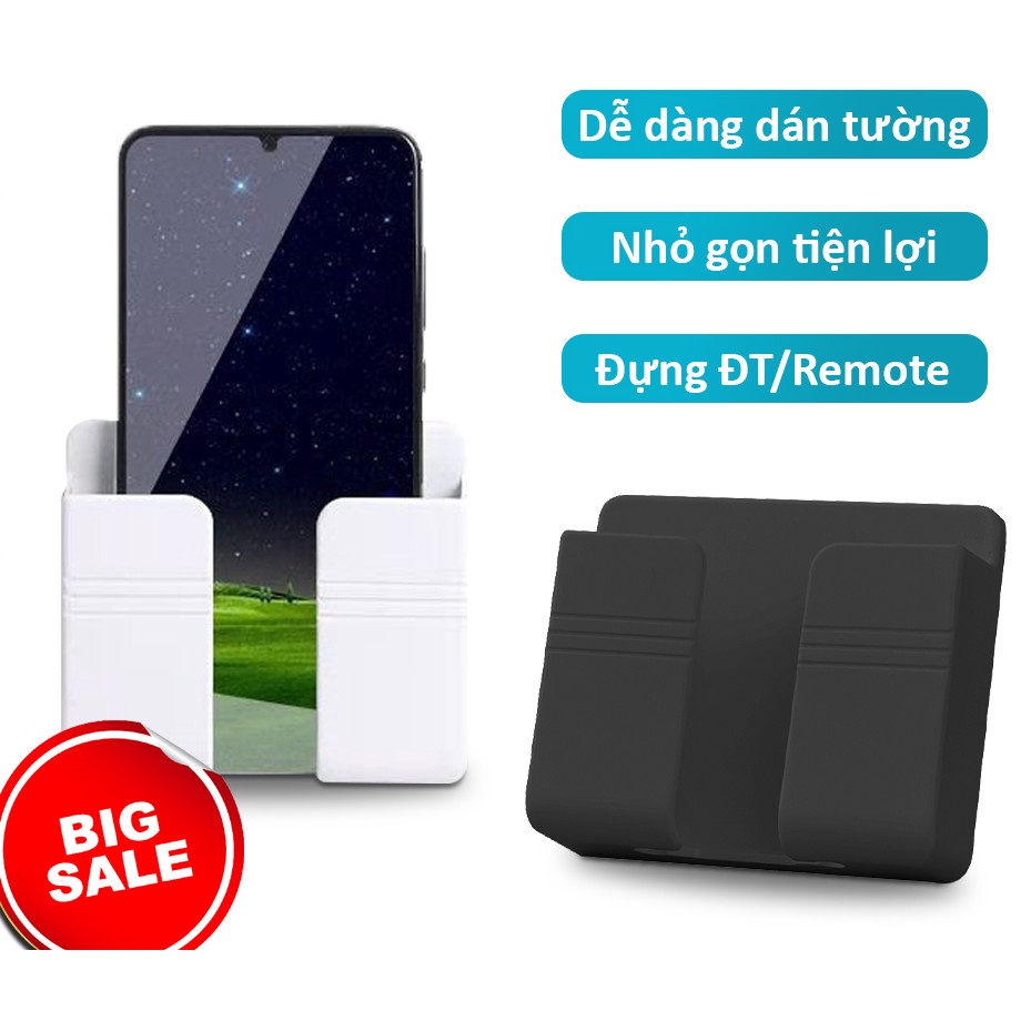 Kệ Dán Tường Để Điện Thoại Khi Sạc Có Khe Hở Tiện Lợi/ Giá Đỡ Sạc Điện Thoại Treo Tường/ Kệ Đựng Đồ Dán Tường Đa Năng