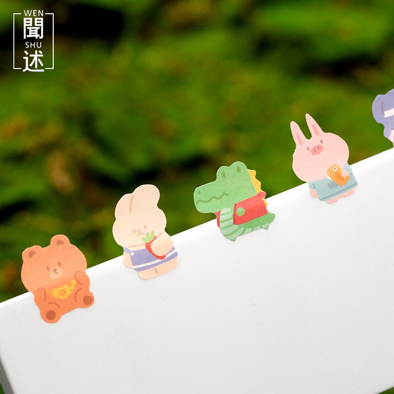 Sticker cute dễ thương, hình dán cute 2 miếng sticker trang trí sổ vở giá rẻ