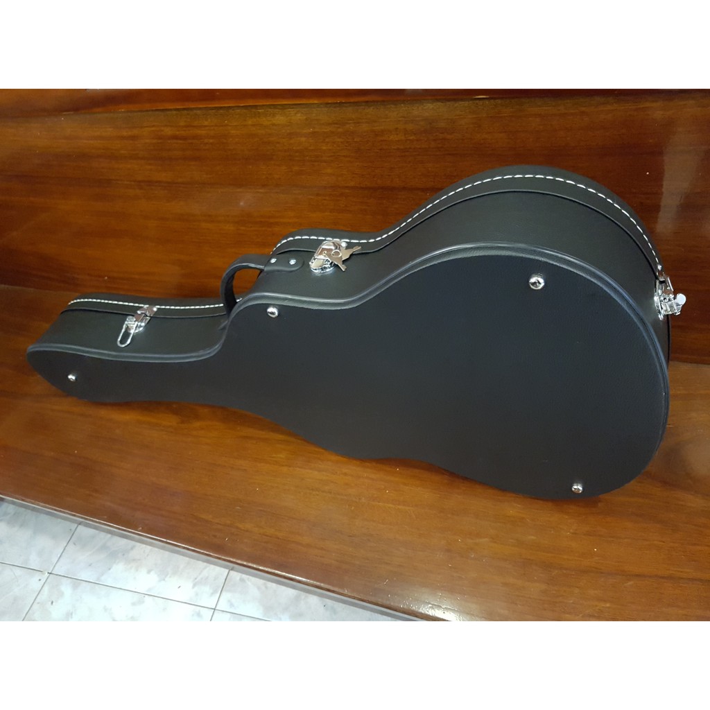 Hộp cứng đựng đàn guitar classic và acoustic màu đen