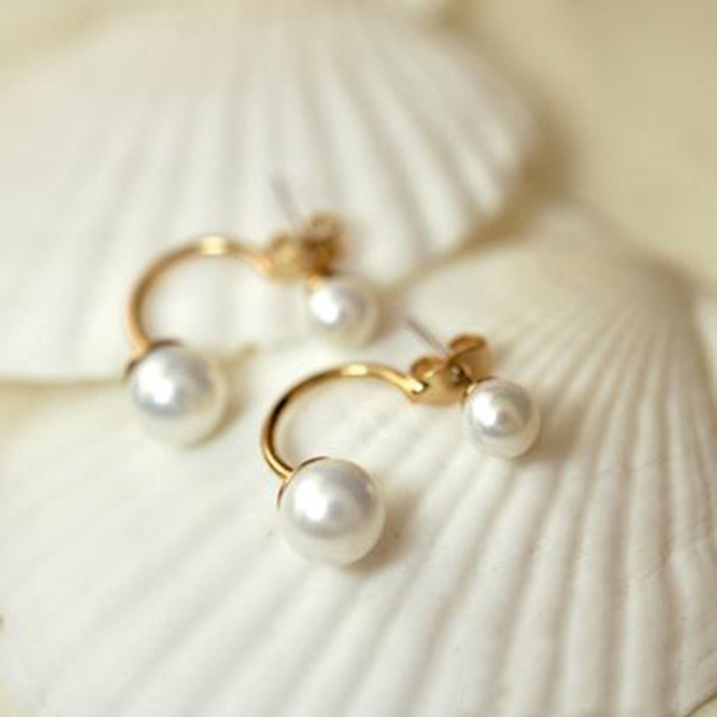 Bông tai đính ngọc trai giả thời trang cho nữ