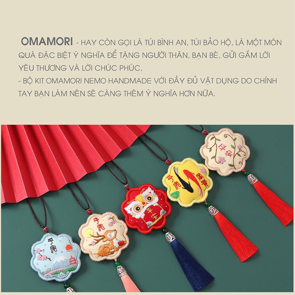 Bộ Kit/ Diy Tự Làm Túi Phước Bình An Nemo Handmade - BKOMT