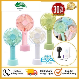 Quạt Mini Cầm Tay, Để Bàn Sạc Tích Điện Siêu Tiện Dụng Cho Mua Hè 2020 - Giao Màu Ngẫu Nhiên