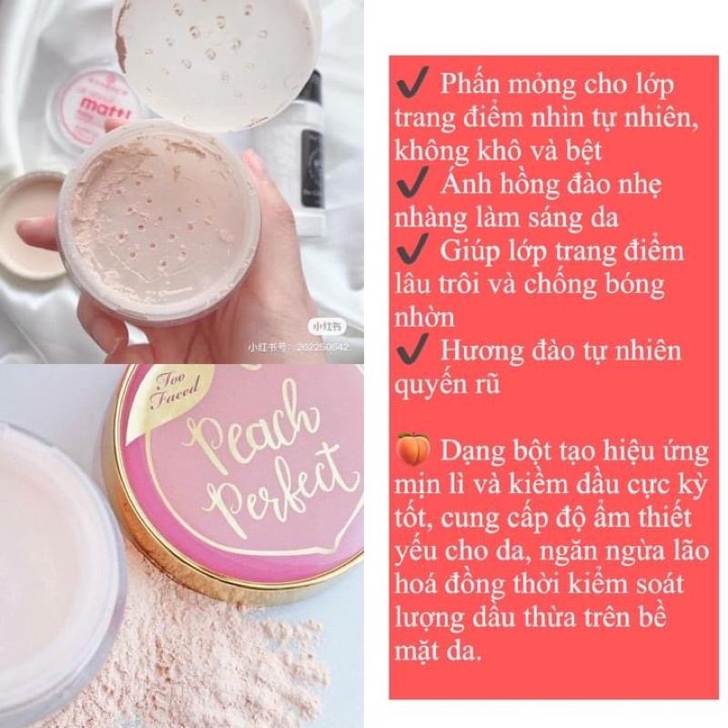 Phấn phủ bột Too faced Peach full sz | BigBuy360 - bigbuy360.vn