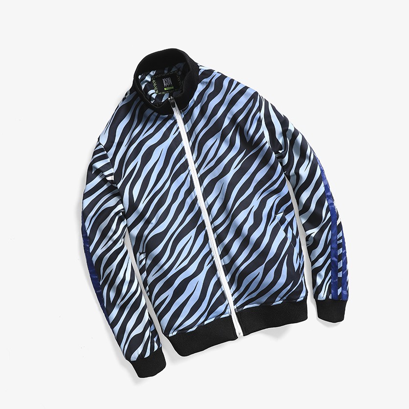 [Mã FAMALLT5 giảm 15% đơn 150K] Áo Bomber Nam Tay Dài Họa Tiết ICON DENIM Orgi Blue Tiger Stripe