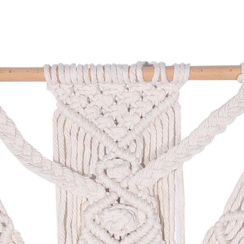 Thảm Dệt Macrame Treo Tường Trang Trí Phong Cách Boho Kích Thước 55X70cm