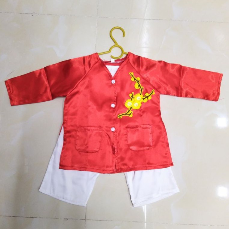 Bà Ba Bé Gái - Mẫu Hoa Mai/Đào