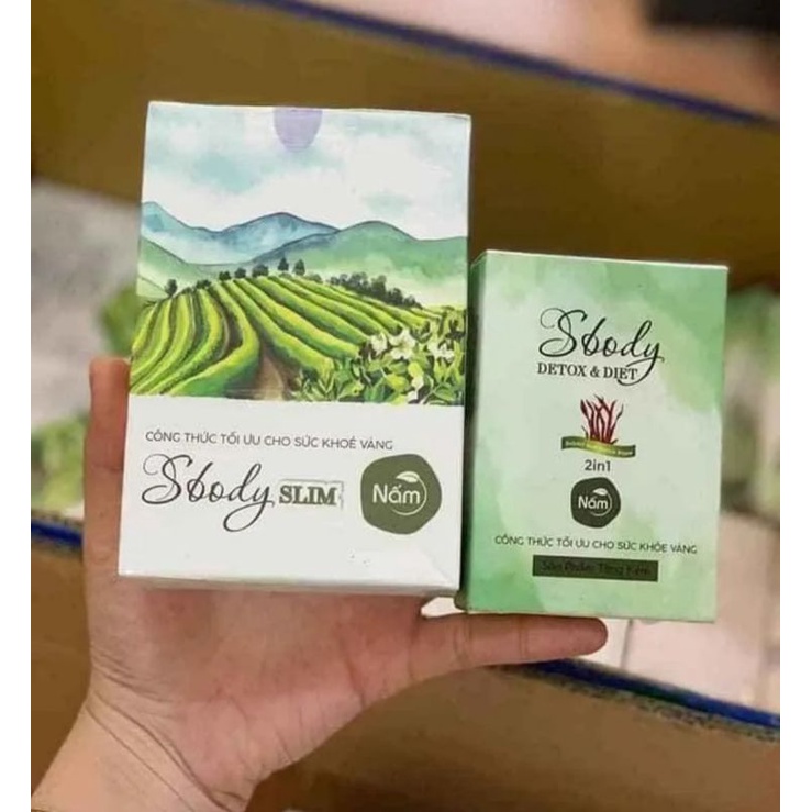 GIẢM CÂN NẤM VIÊN SBODY tặng kèm Detox ban đêm date mới nhất