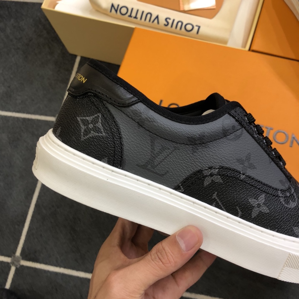 Giày lười da thật cao cấp Louis Vuitton LV mang phong cách thể thao và trẻ trung