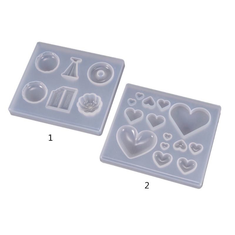 Khuôn Silicone Làm Bánh Hình Trái Tim Xinh Xắn 10m