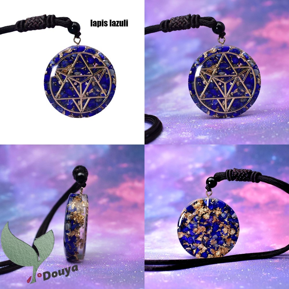 Vòng cổ Mặt Orgone | Vòng cổ Mặt Hình Khối Lập Phương Reiki Merkaba