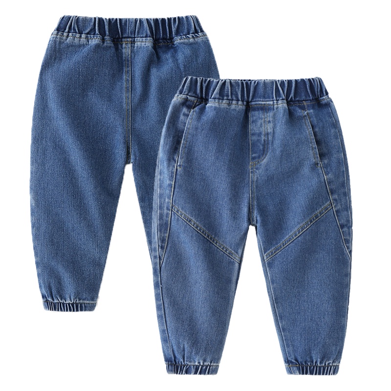 Quần jean bé trai DINOKING Quần bò cho bé bo gấu phong cách Hàn Quốc Jogger cho trẻ em 2 - 8 tuổi QD11