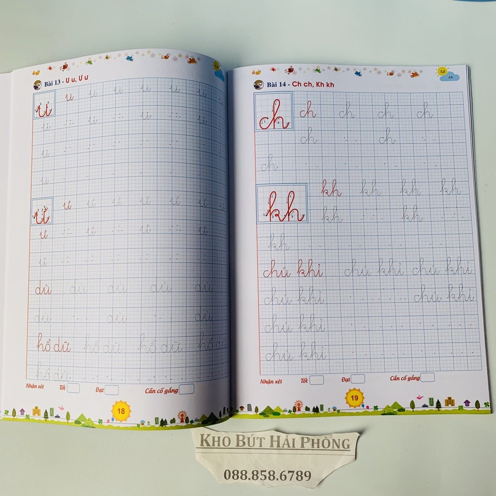 Bộ Vở Luyện viết lớp 1 Kết nối tri thức (2 cuốn) bộ vở luyện viết hót nhất năm nay giành cho bé