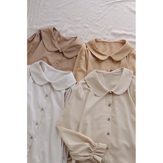 áo linen cổ sen
