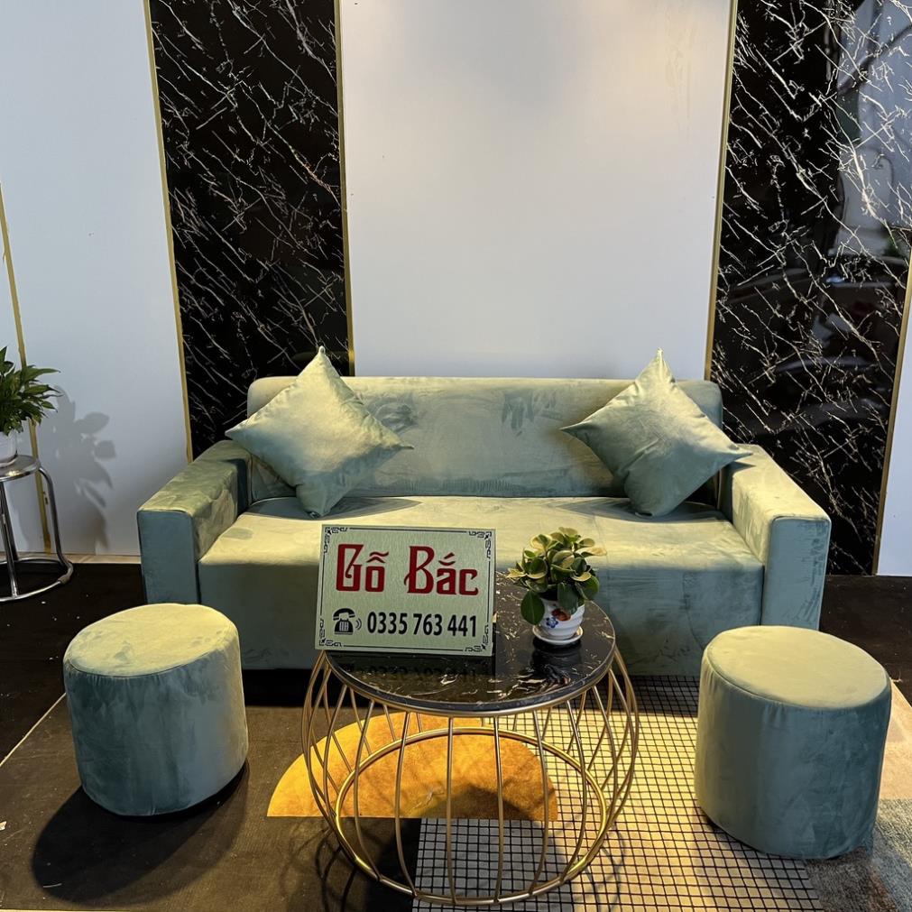 Ảnh thật kèm video sofa văng tay vuông nỉ nhập Hàn giá siêu rẻ, sofa đẹp - sofa nỉ