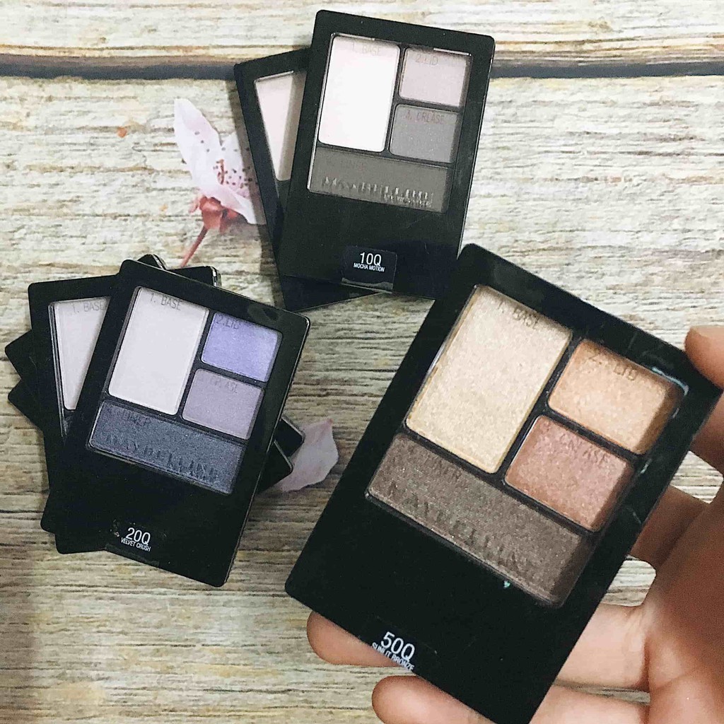 Bảng Phấn Mắt 4 Màu Maybelline Expert Wear Eye Shadow Quads