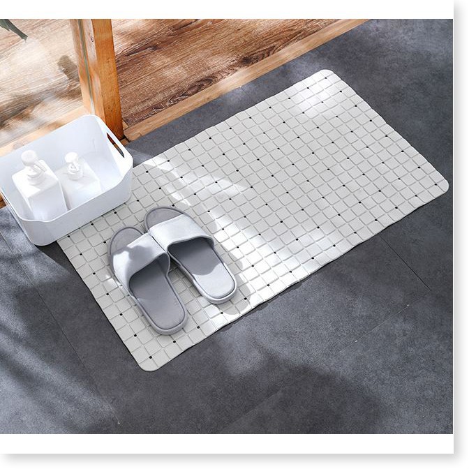 Thảm chống trượt SALE ️ Thảm chống trược nhà tắm hình ô vuông, dễ dàng cho việc tẩy rửa, có độ bền cao 7307