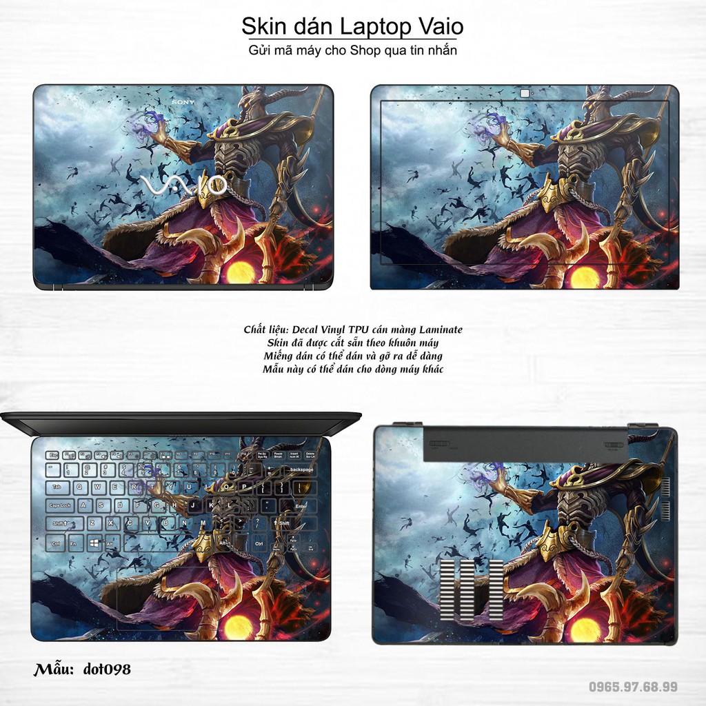 Skin dán Laptop Sony Vaio in hình Dota 2 _nhiều mẫu 17 (inbox mã máy cho Shop)