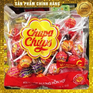 Kẹo mút chupachups hương trái cây túi 50 que