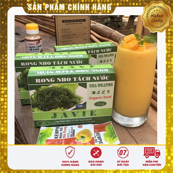 Rong Nho Tách Nước Hộp 250gr 🔥( 5 gói lớn ) + Tặng 1 chai mè Rang | BigBuy360 - bigbuy360.vn