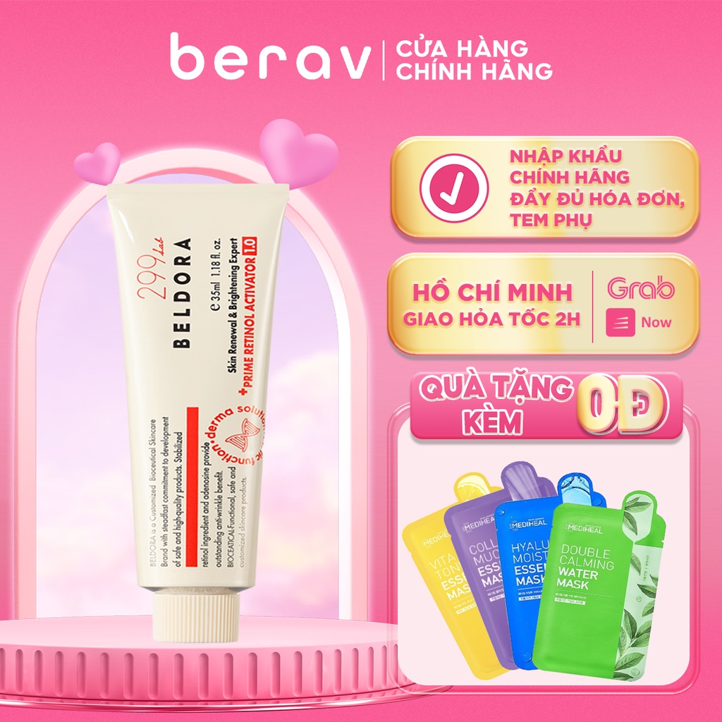 Kem Dưỡng Retinol 1.0 Giảm Mụn Ẩn, Tái Sinh Làn Da Beldora 299 Prine Retinol Activator 35ML