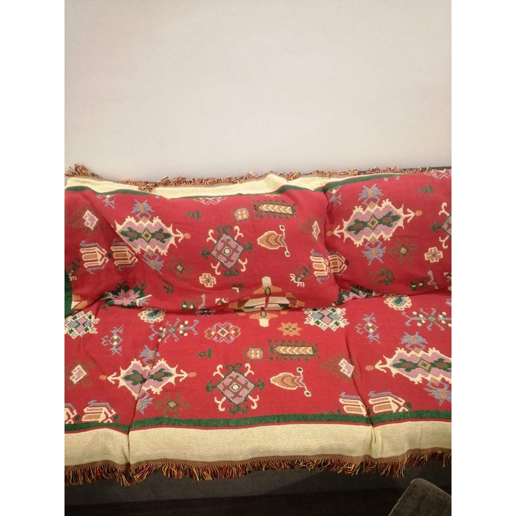 Thảm vintage thổ cẩm phủ sofa đa năng