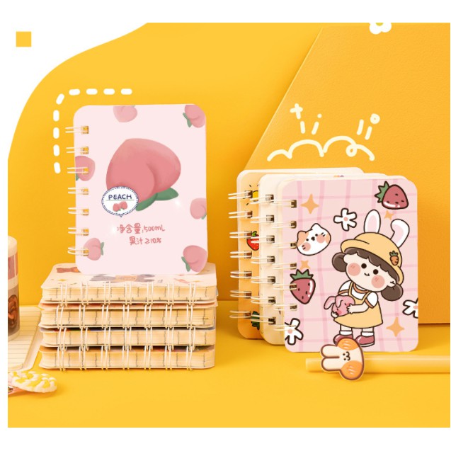 [GIÁ SỈ] Sổ mini cầm tay khủng long (Đủ 4 mẫu lựa chọn)