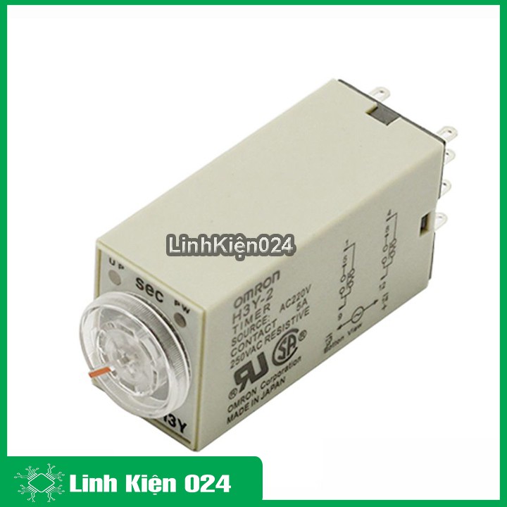 Rơ Le Thời Gian Timer Omron H3Y-2 8P 220V
