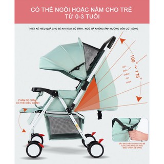Xe đẩy em bé 2 chiều cao cấp Haowei T305