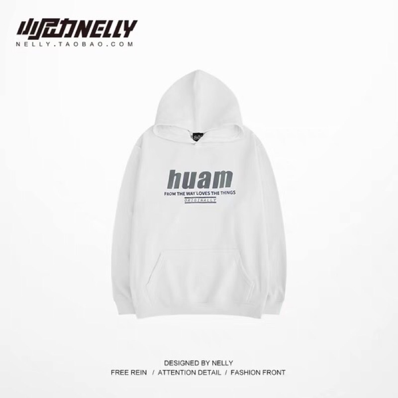 Áo hoodie nelly heybig nỉ lót lông sale (có sẵn) huam