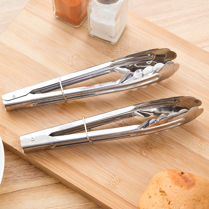 1 Kẹp gắp thức ăn mini bằng thép không gỉ