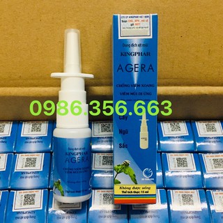Xịt ngũ sắc AGERA KINGPHAR - Thông xoang, thoáng đường thở