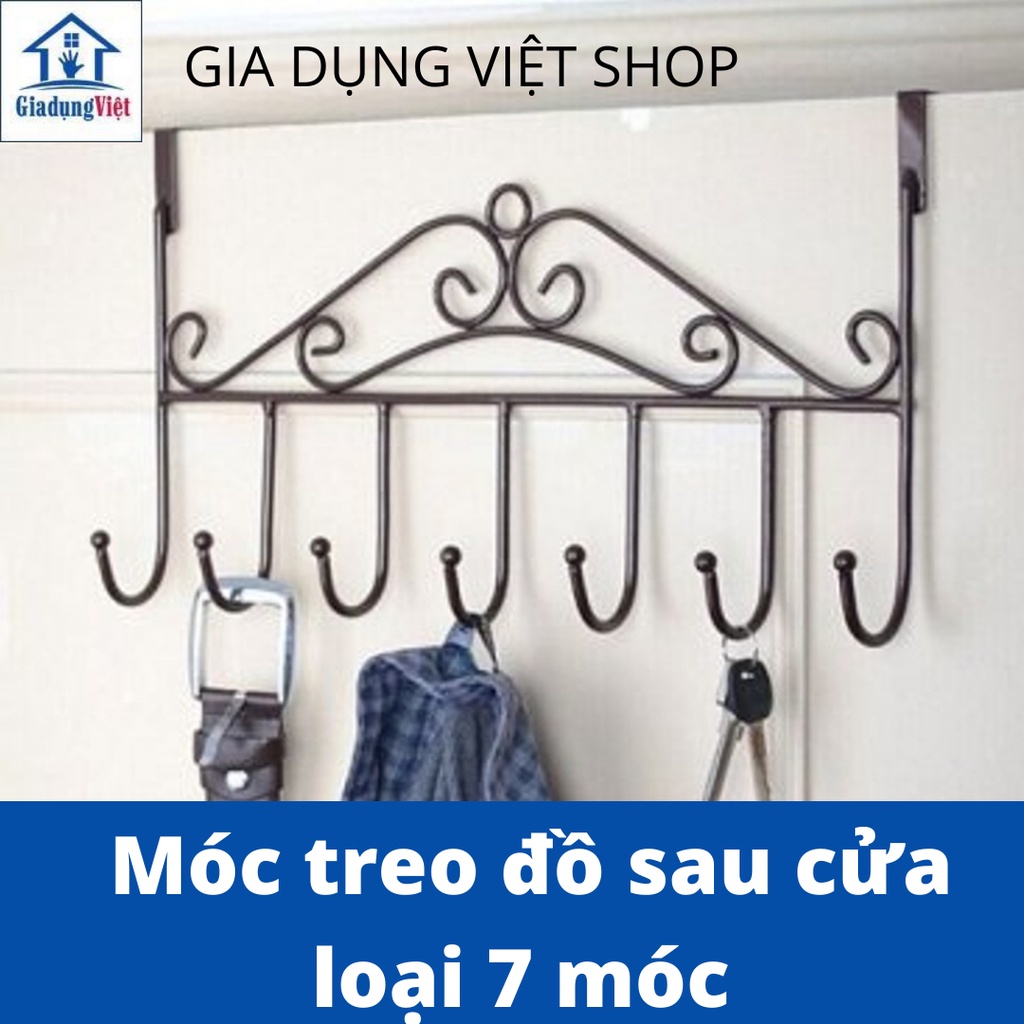 Móc treo đồ sau cửa loại 7 móc
