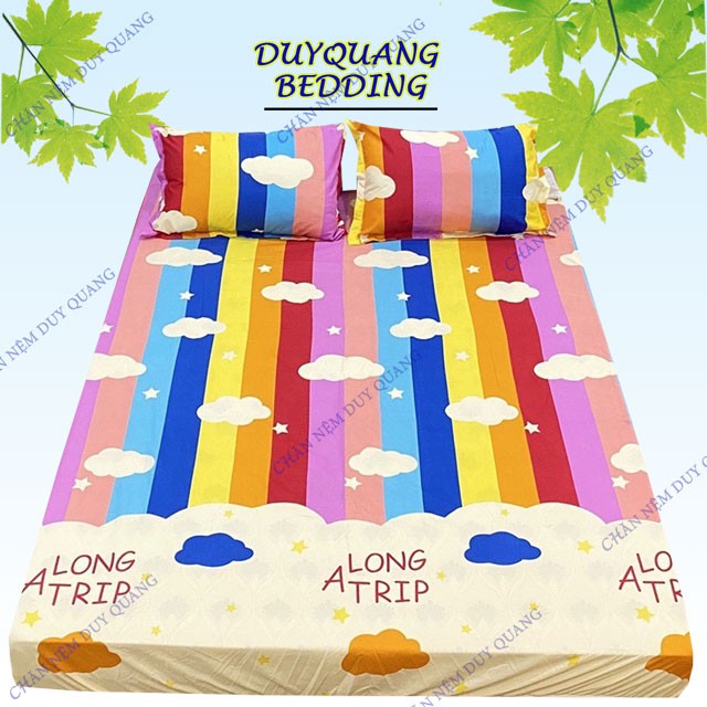 Bộ ga gối poly cotton drap giường và 2 áo gối ( nhiều mẫu lựa chọn )