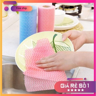 Cuộn 50 miếng khăn lau nhà bếp đa năng
