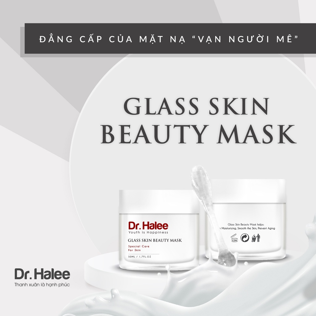 Combo 2 Mặt Nạ Ngủ Dr Halee Mask Peel - GLASS SKIN BEAUTY MASK
