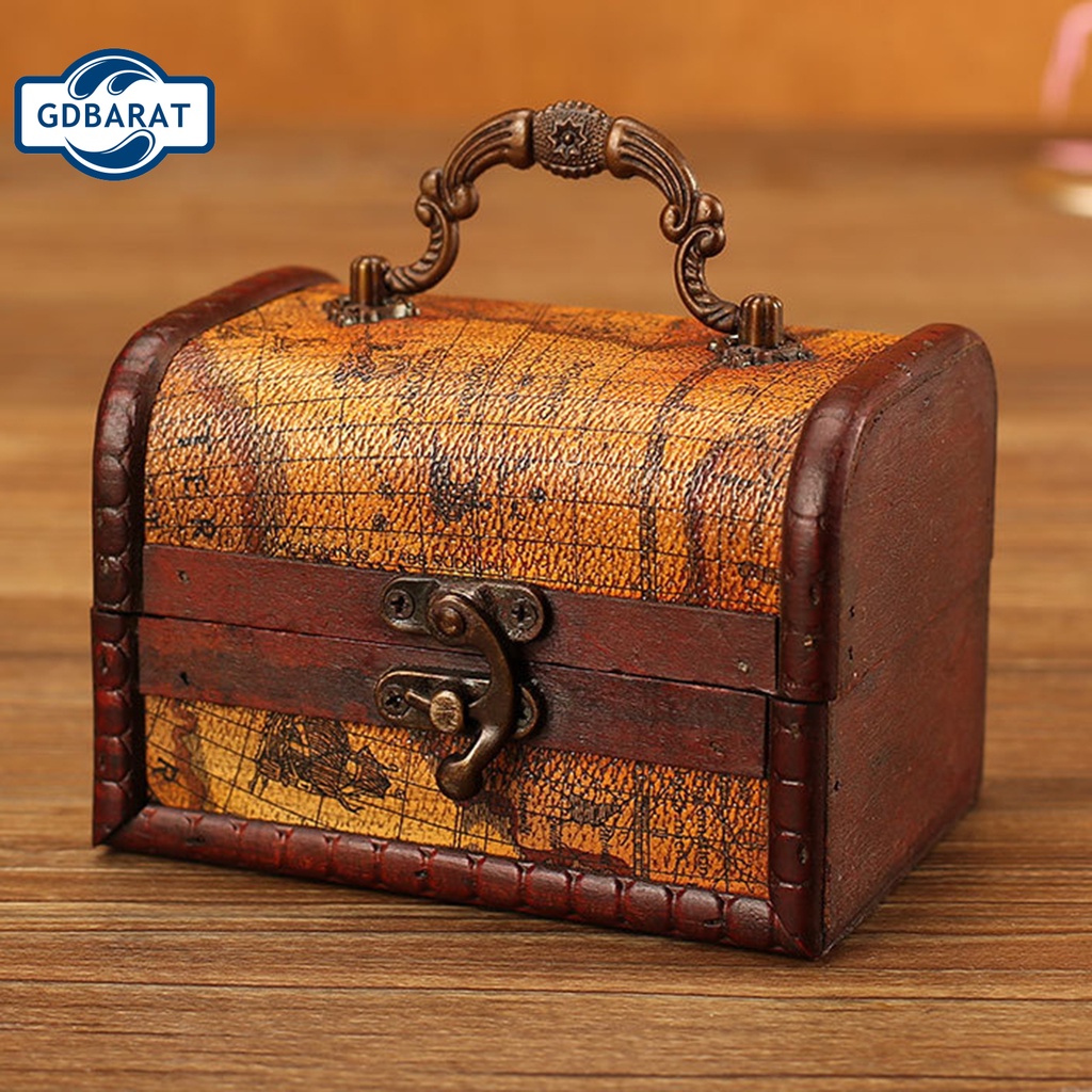 Hộp đựng trang sức bằng gỗ phong cách cổ điển