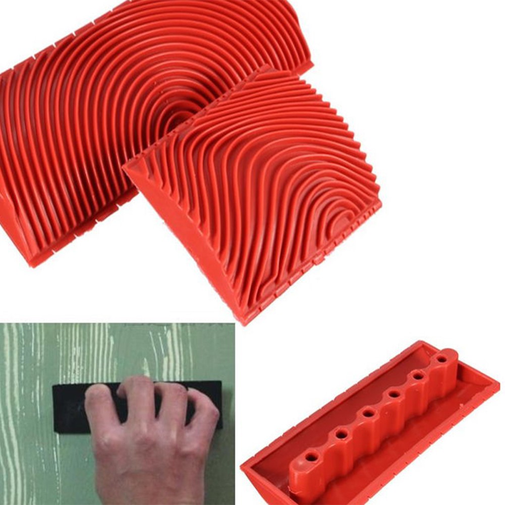 Set 2 cọ sơn tường giả họa tiết vân gỗ tiện dụng